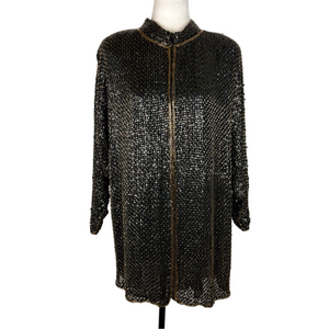 Zimble beaded and sequinned tunic